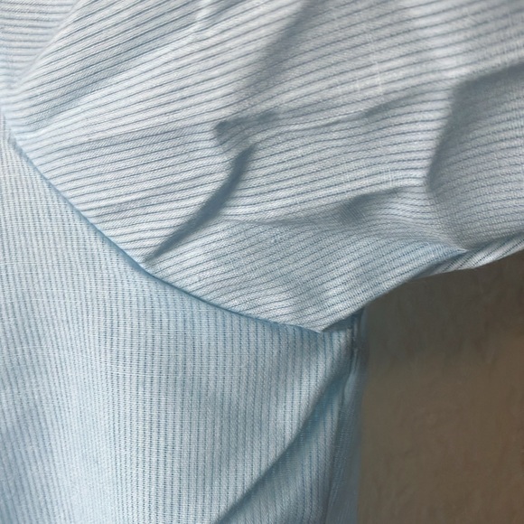 Arrow Belmont Club Decton Perma-Iron Made in USA Blue Short Sleeve Shirt men 16 - Picture 8 of 17